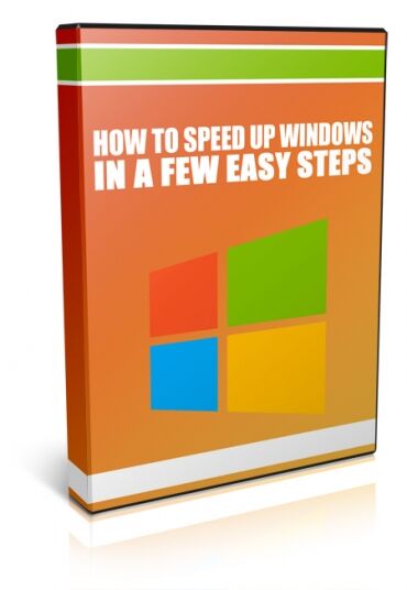 eCover representing How To Speed Up Windows In A Few Easy Steps Videos, Tutorials & Courses with Master Resell Rights