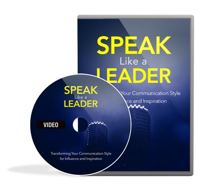 eCover representing Speak Like A Leader Video Upgrade Videos, Tutorials & Courses with Master Resell Rights