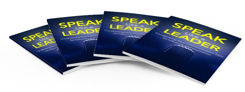 eCover representing Speak Like A Leader eBooks & Reports with Master Resell Rights