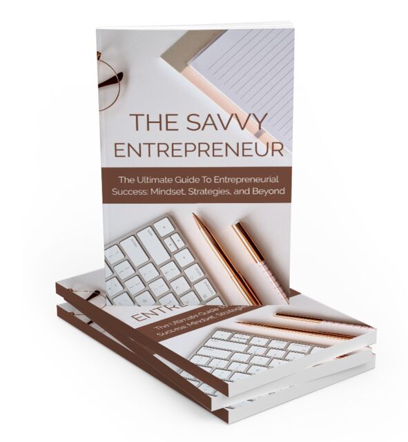 eCover representing The Savvy Entreprenuer eBooks & Reports with Master Resell Rights