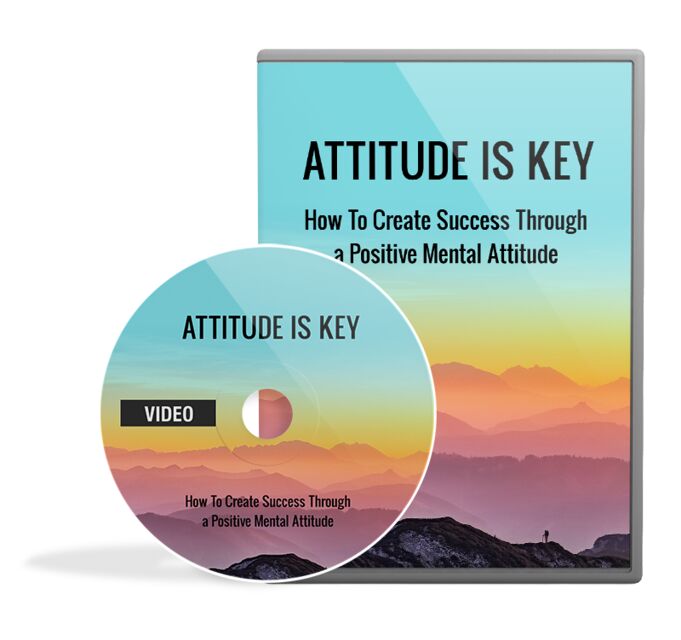 eCover representing Attitude Is Key Video Upgrade Videos, Tutorials & Courses with Master Resell Rights