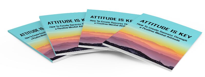 eCover representing Attitude Is Key eBooks & Reports with Master Resell Rights