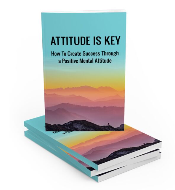 eCover representing Attitude Is Key eBooks & Reports with Master Resell Rights