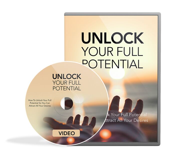 eCover representing Unlock Your Full Potential Video Course Videos, Tutorials & Courses with Master Resell Rights