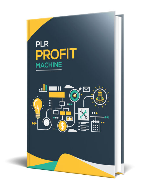 eCover representing PLR Profit Machine eBooks & Reports with Private Label Rights