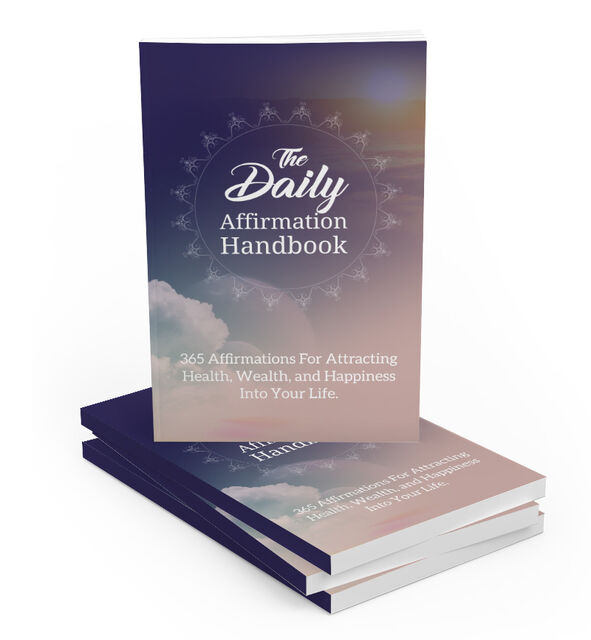 eCover representing The Daily Affirmation Handbook eBooks & Reports with Master Resell Rights