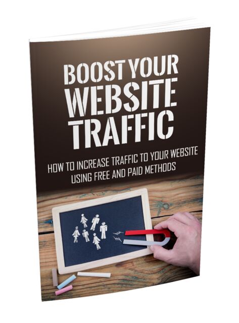 eCover representing Boost Your Website Traffic eBooks & Reports with Master Resell Rights