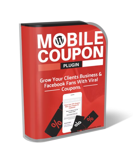 eCover representing WP Mobile Coupon Plugin  with Resell Rights