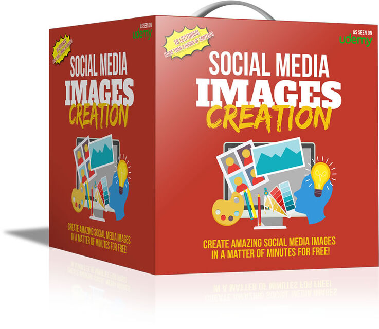 eCover representing Social Media Images Creation Videos, Tutorials & Courses with Resell Rights