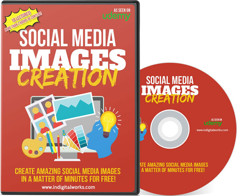 eCover representing Social Media Images Creation Videos, Tutorials & Courses with Resell Rights