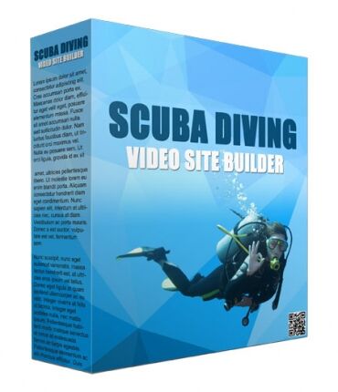 eCover representing Scuba Diving Video Site Builder Software  with Master Resell Rights