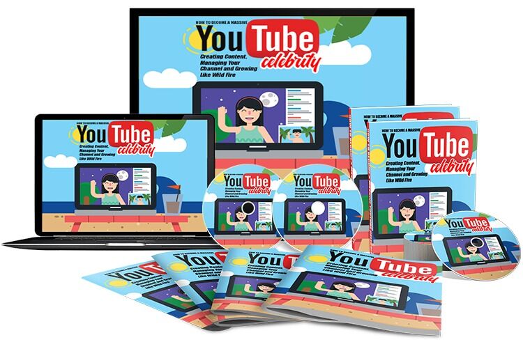 eCover representing YouTube Celebrity eBooks & Reports with Master Resell Rights