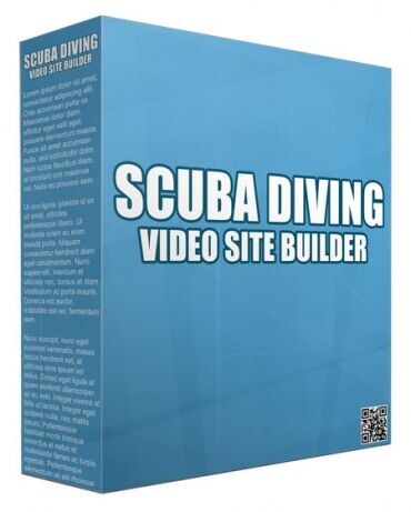 eCover representing Scuba Diving Video Site Builder  with Master Resell Rights