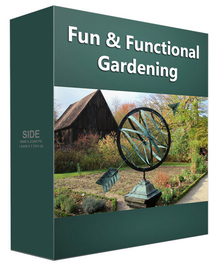 eCover representing Fun and Functional Gardening 2016 eBooks & Reports with Private Label Rights